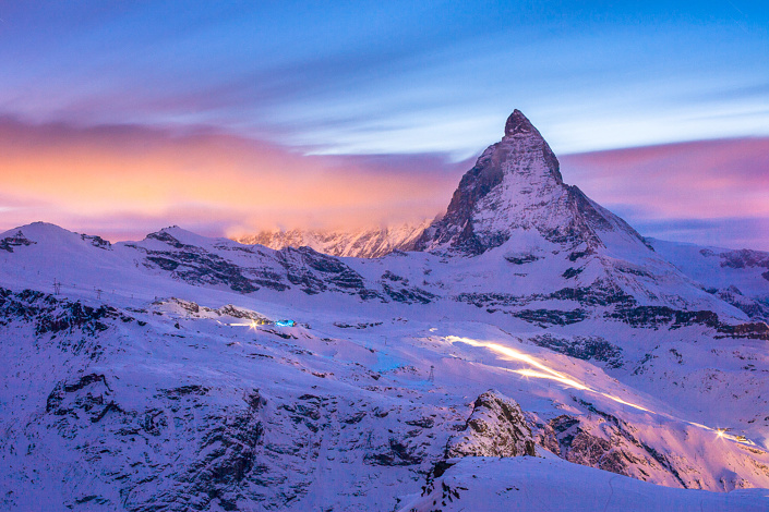 Le Cervin de nuit (Matterhorn) - Suisse