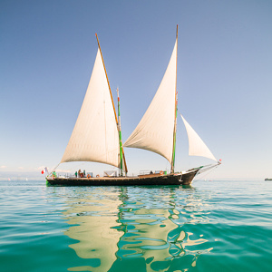 Barque à voile La Savoie - Reportage sur le lac Léman pour Alpes Magazine